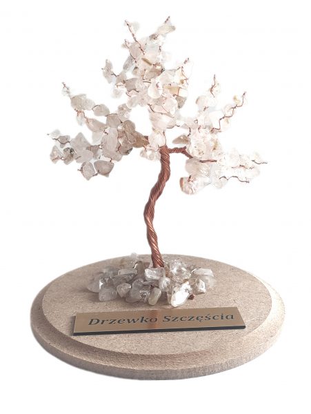 SPRZEDANE – Drzewko Szczęścia Kamień księżycowy 11cm (1717)