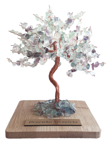 SPRZEDANE – Drzewko Szczęścia Fluoryt 13cm (1722)
