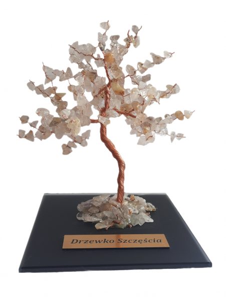 SPRZEDANE – Drzewko Szczęścia Kamień księżycowy 12cm (1708)
