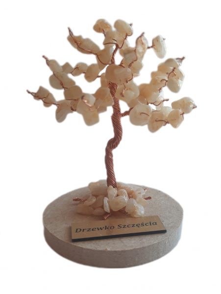 Drzewko Szczęścia Jadeit miodowy 7cm (1732)