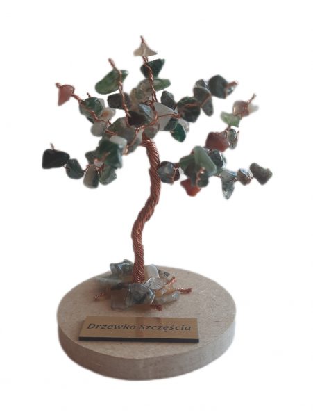 Drzewko Szczęścia Agat indiański 8cm (1736)