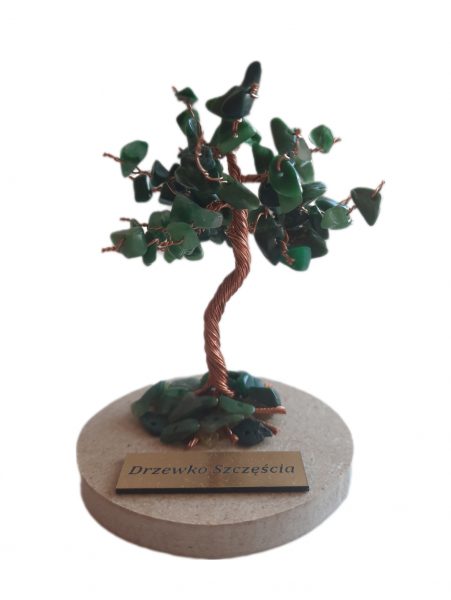 SPRZEDANE – Drzewko Szczęścia Jadeit afrykański 7cm (1742)