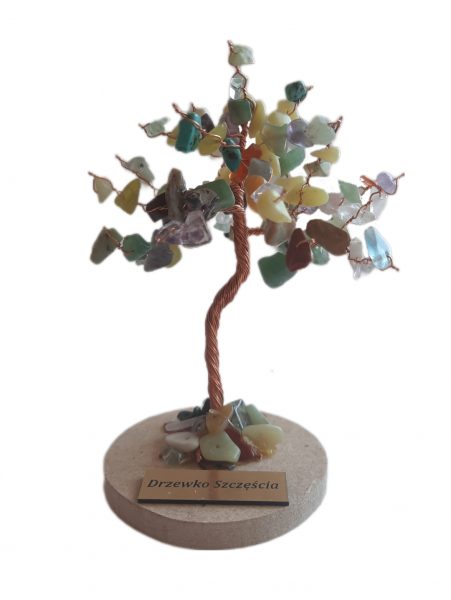 Drzewko Szczęścia Mix kamieni 9,5cm (1738)