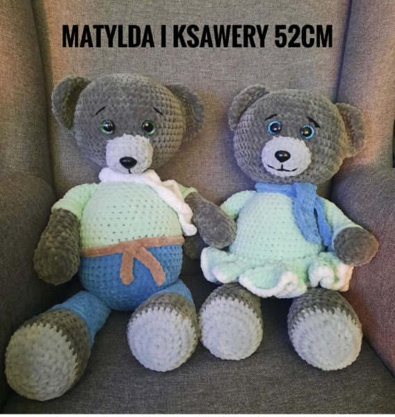 SPRZEDANE – Matylda i Ksawery 52cm